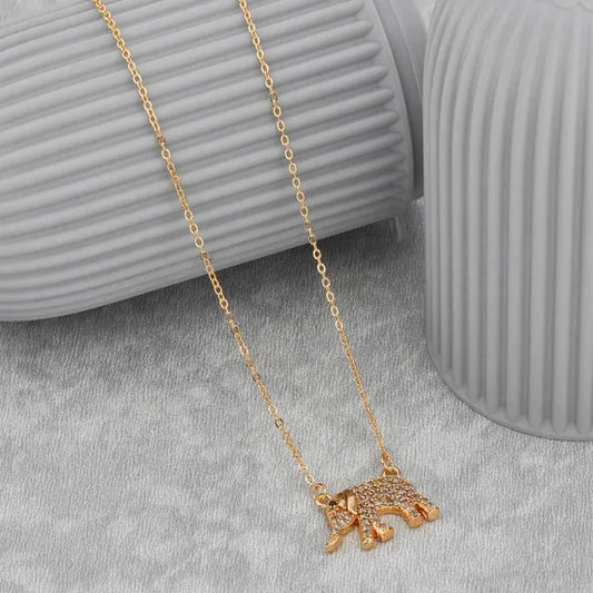 Lucky Elephant Gold Plated Pendant Chain | Fine Design Jewelry & Accessories |