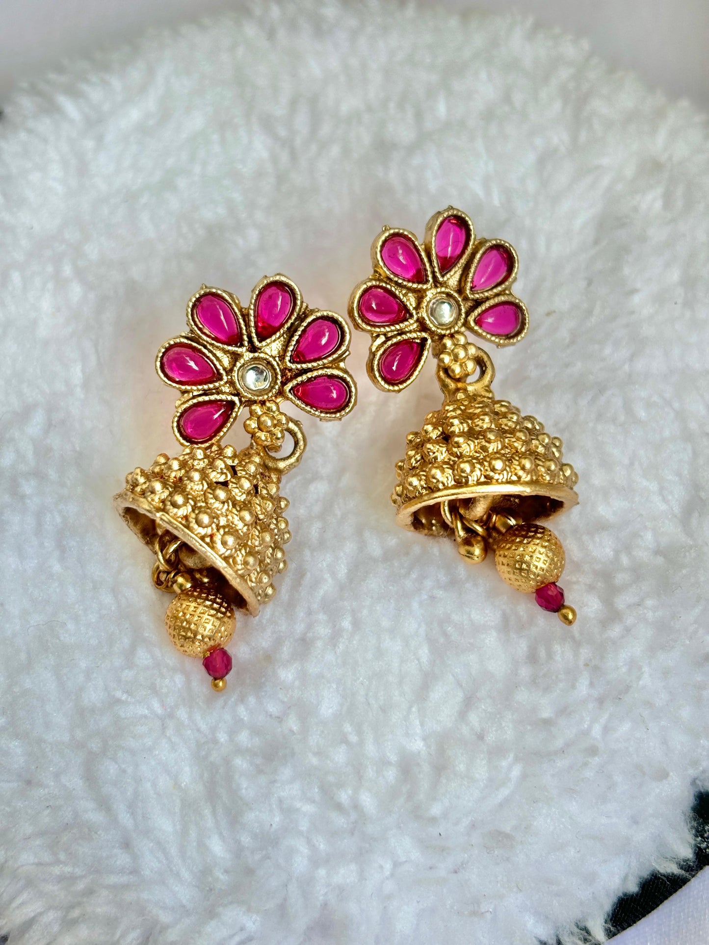 Matte Gold jhumki 101