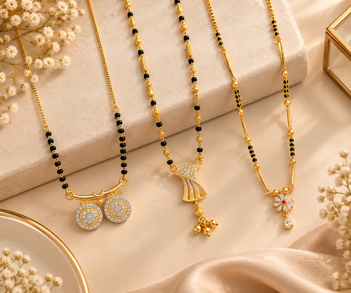 Vaidehi, Shalo Modern and Elite V4 Mangalsutra Combo Set