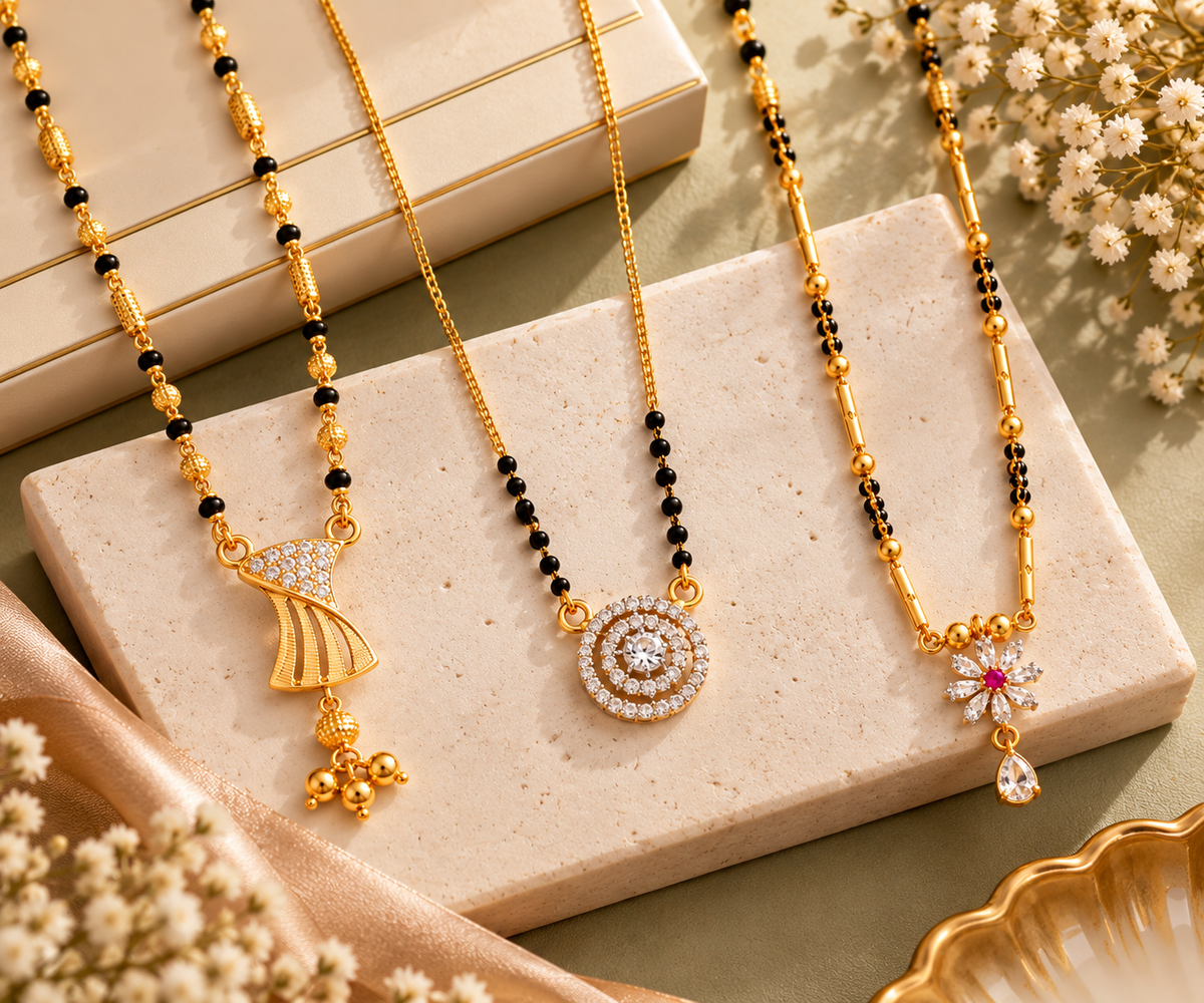 Vaiedhi, Vati and Shalo Modern Mangalsutra Combo