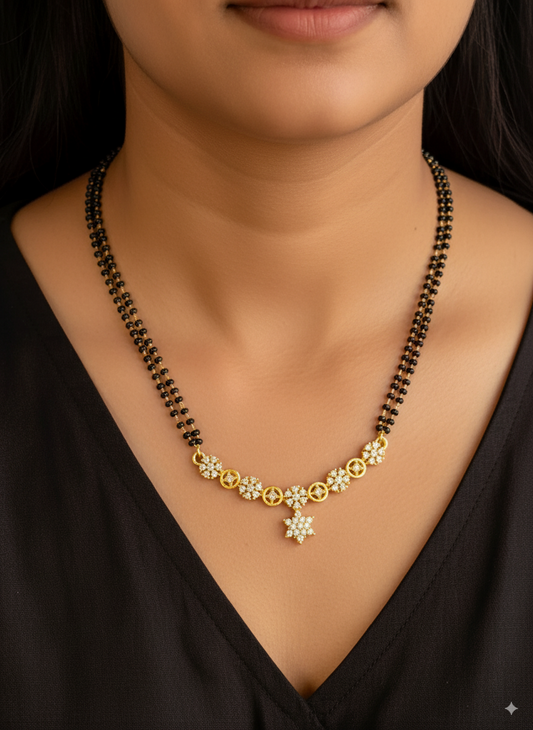 Meenakshi elegant mangalsutra with earring
