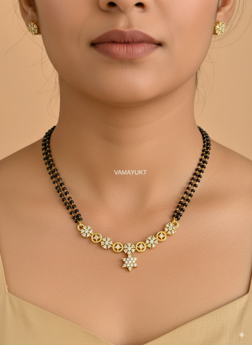 Meenakshi elegant mangalsutra with earring