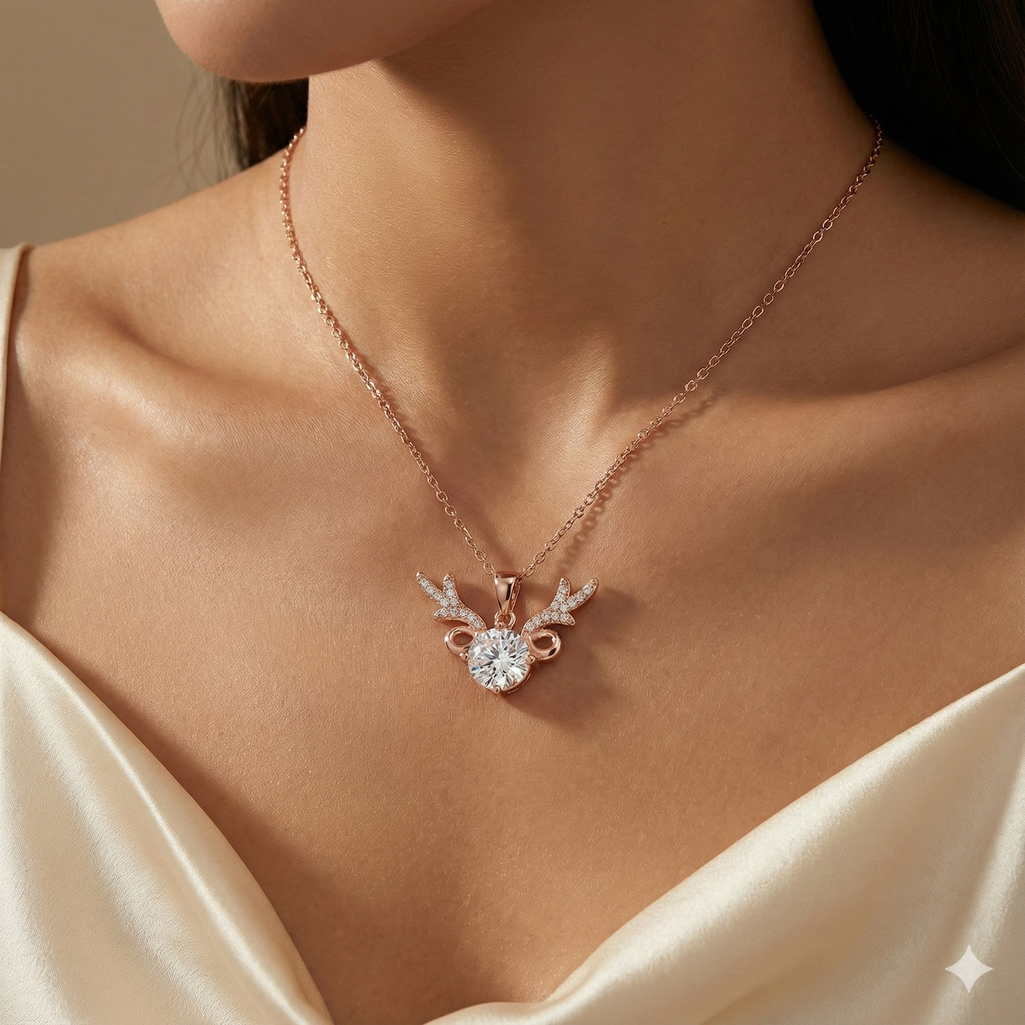 Hope necklace rosegold 18 inch