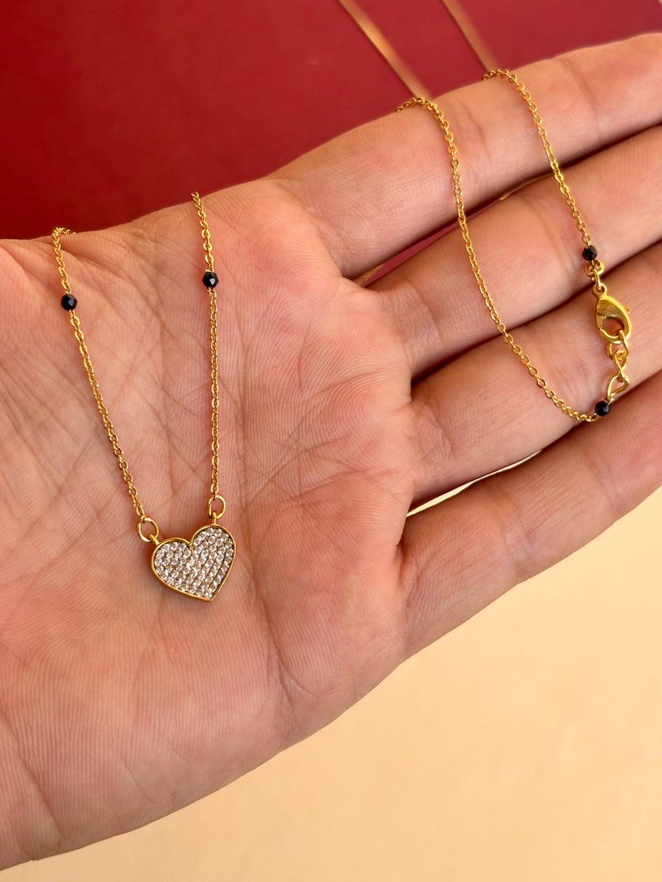 Dreamy heart modern mangalsutra