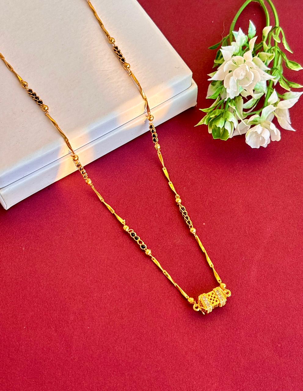 Elite V3 modern cube mangalsutra