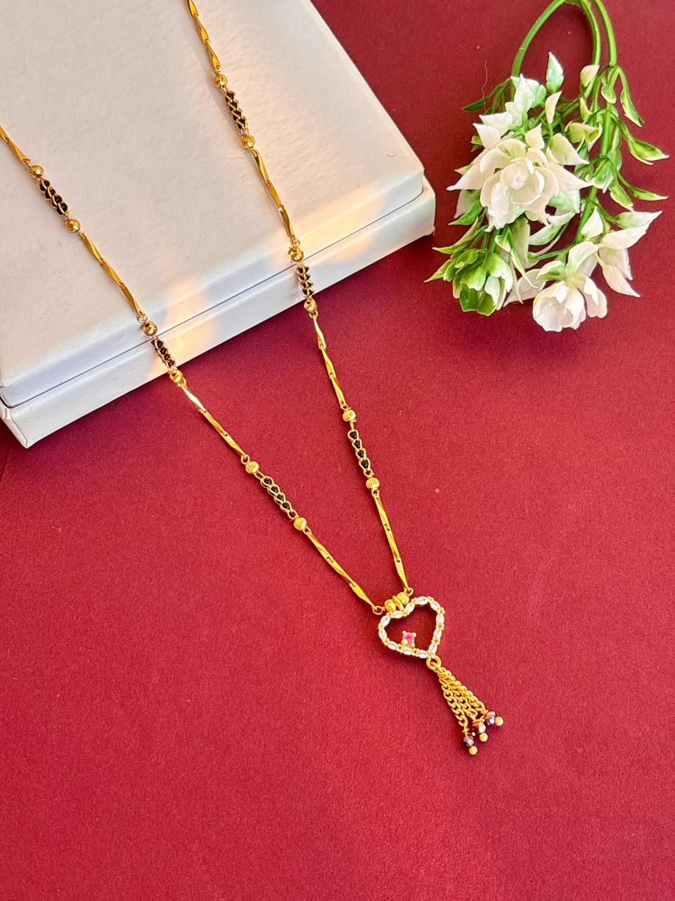 Elite v2 modern heart mangalsutra