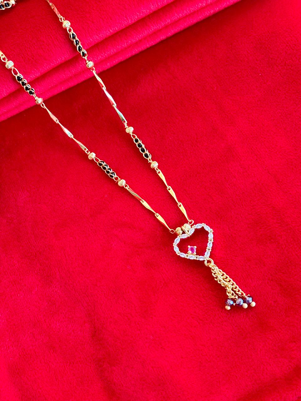Elite v2 modern heart mangalsutra