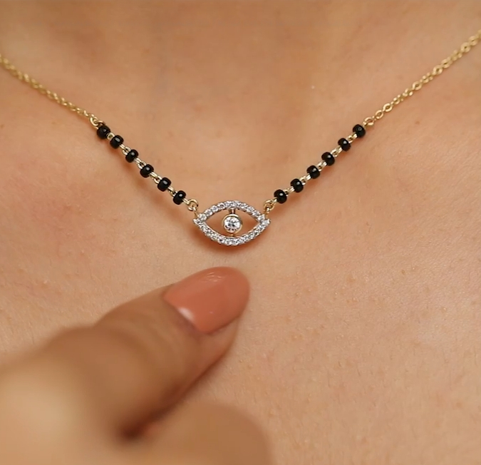 Evil Eye Millenial modern Mangalsutra