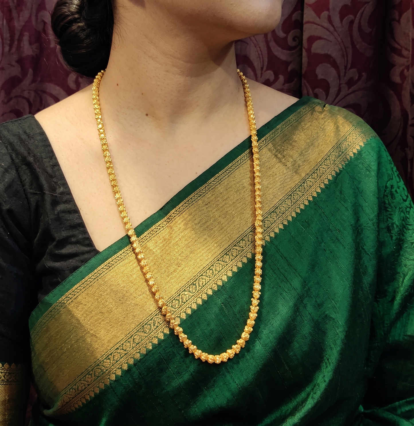 Gold filigiri chain 22 inch