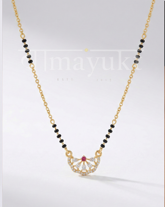 Hana flower modern mangalsutra