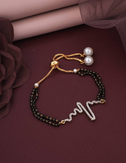 Heartbeat Mangalsutra Bracelate