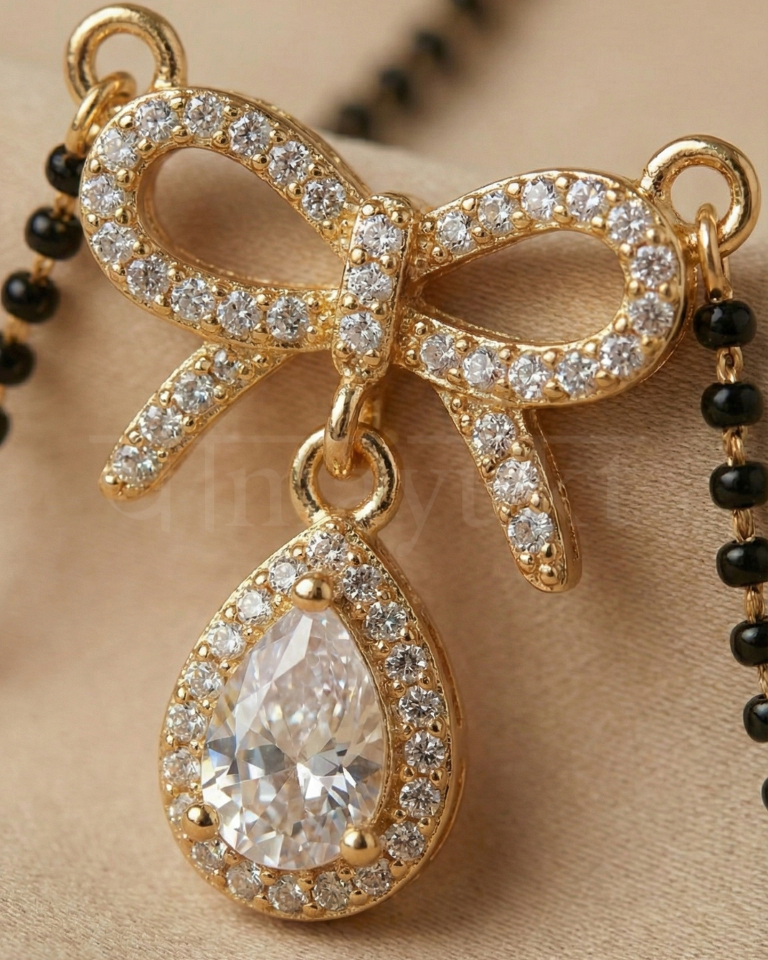 Infinity Bow Diamond Mangalsutra