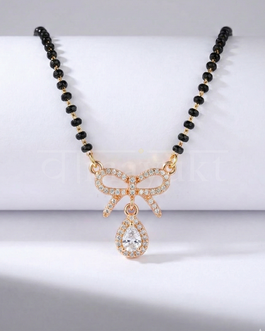 Infinity Bow Diamond Mangalsutra