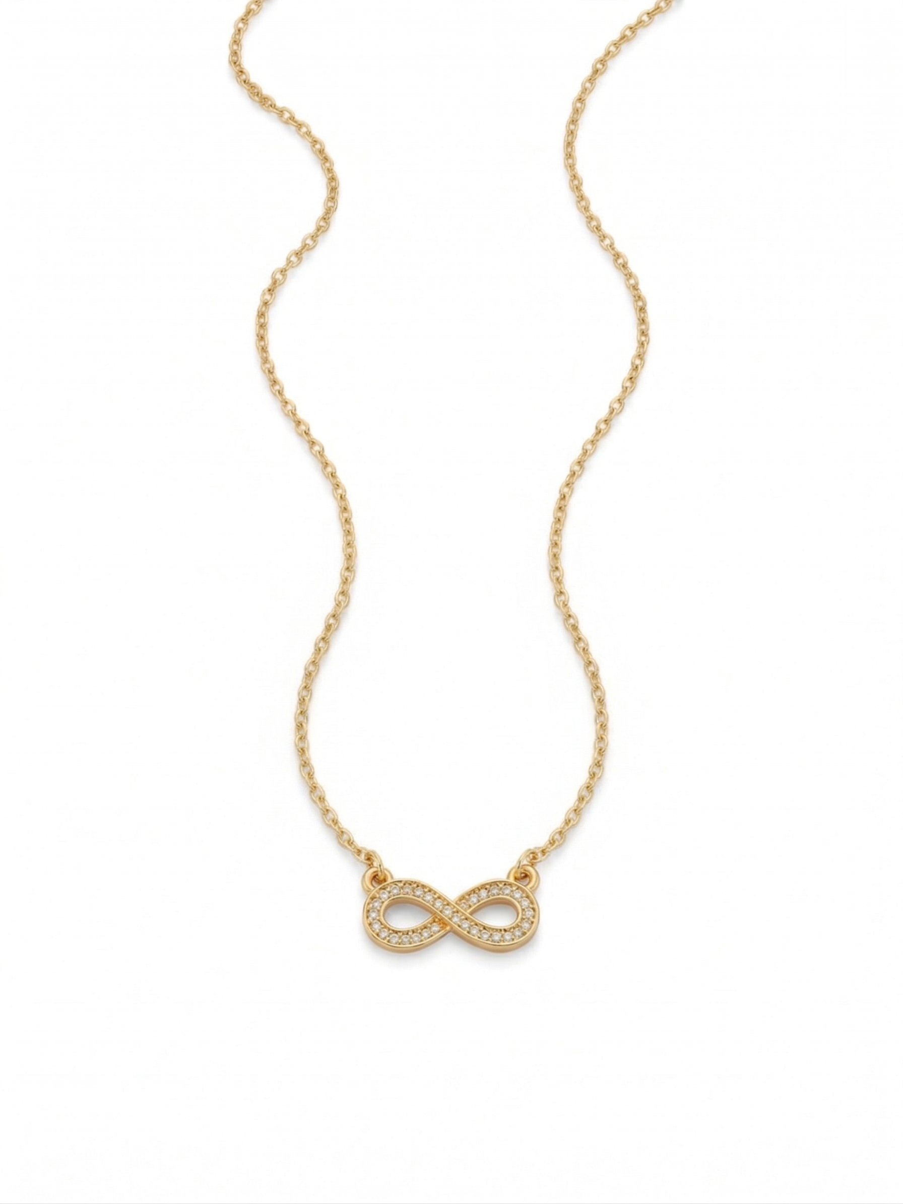 Infinity necklace gold plated