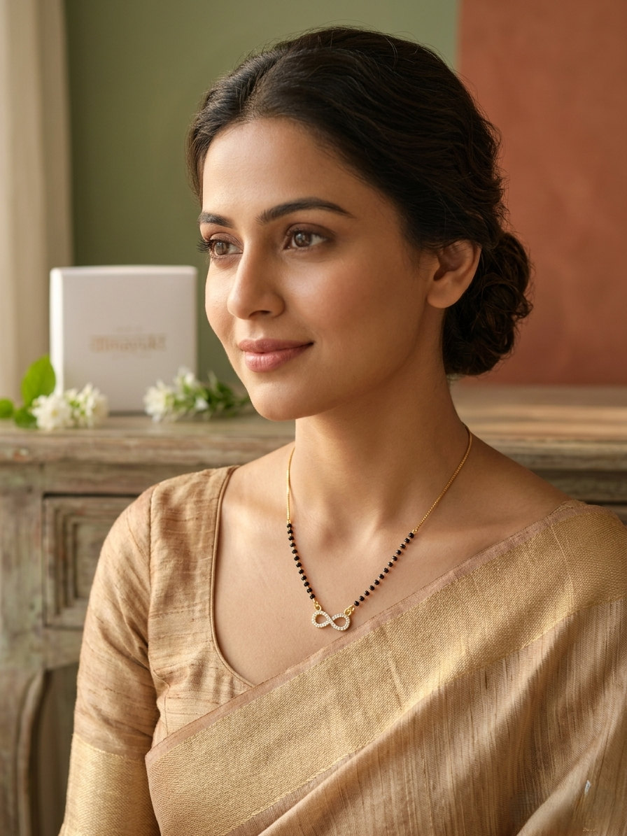 Infinity thick chain modern mangalsutra