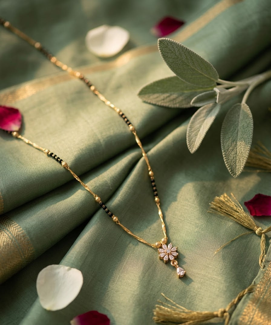 Elite V4 Premium Modern Flower Mangalsutra Chain