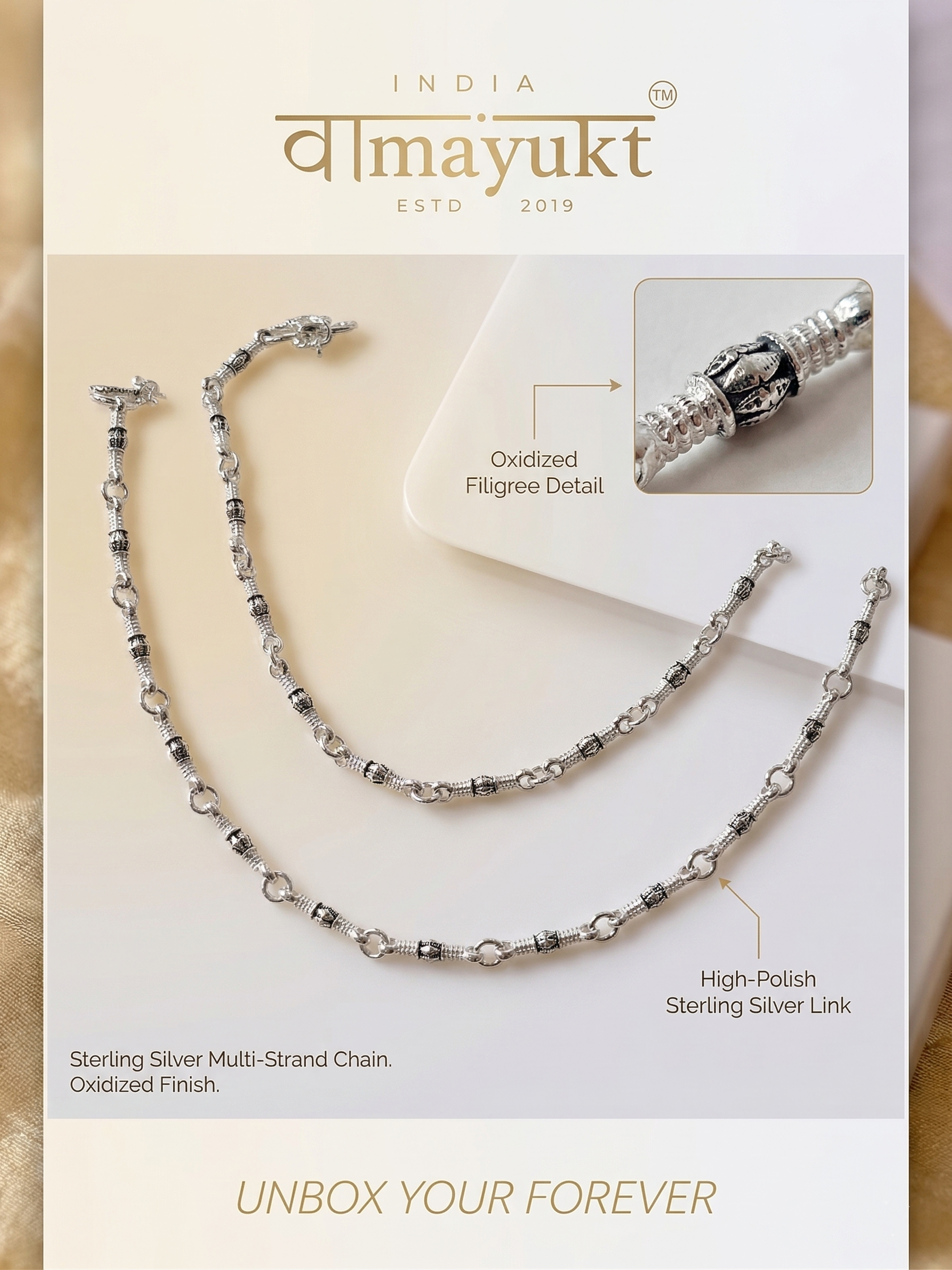 Kajal modernrope anklet Dailywear
