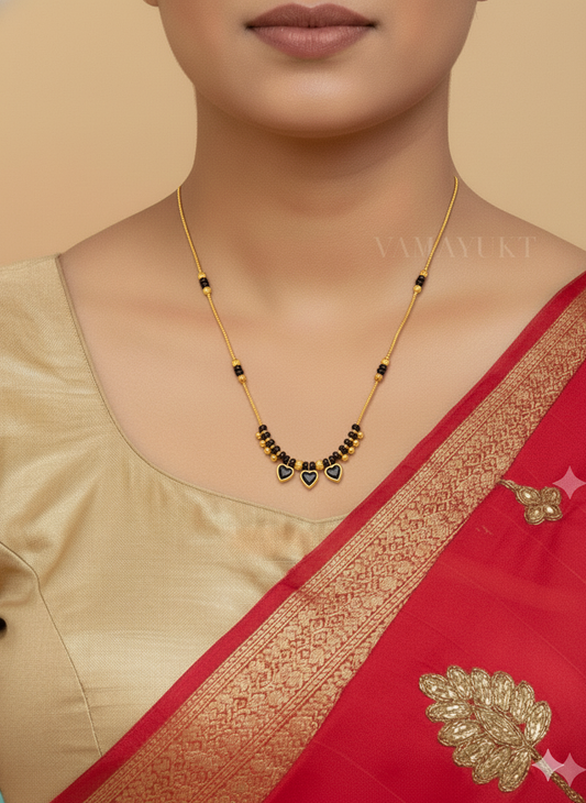 Kavya 3 heart modern mangalsutra