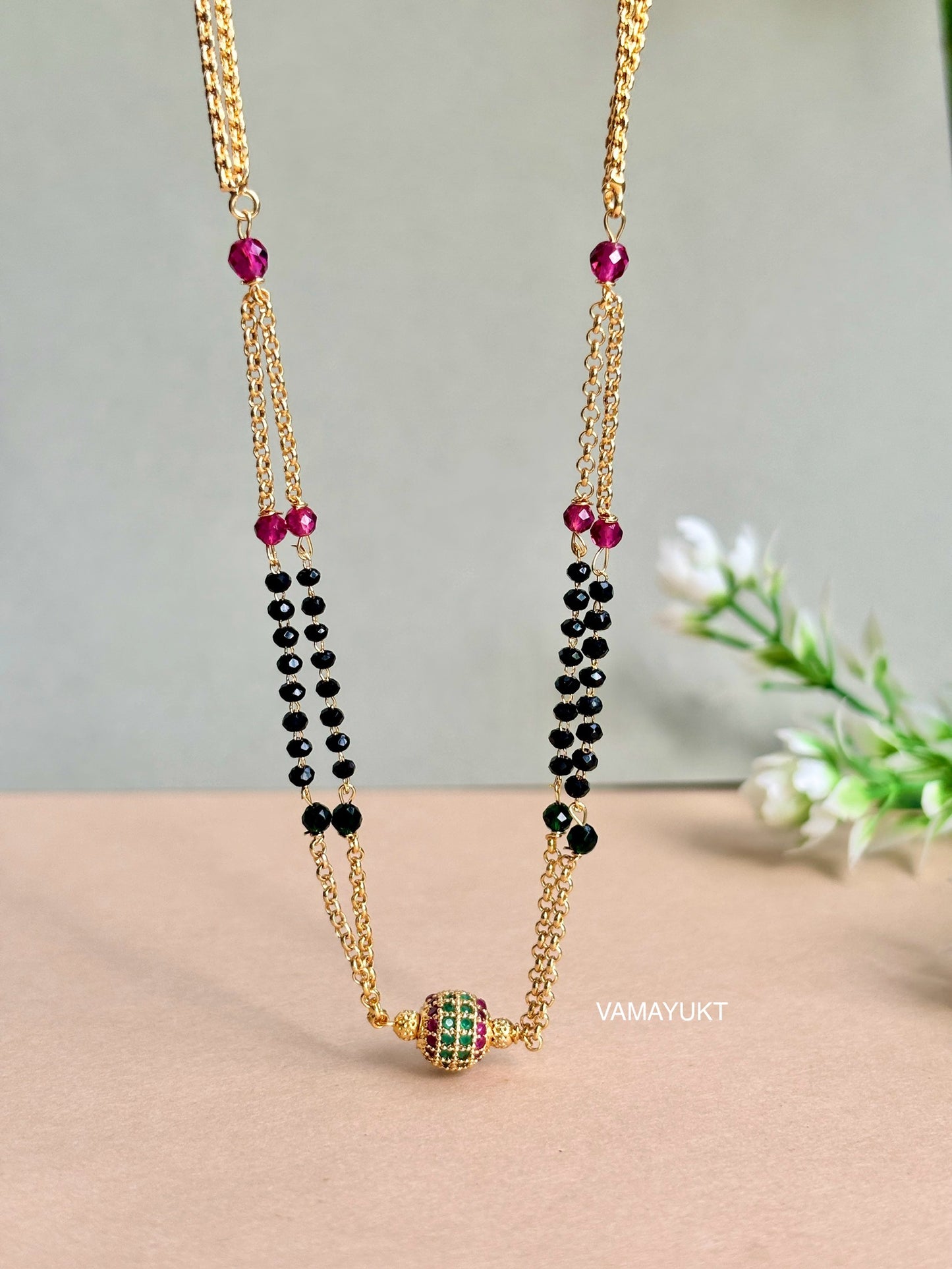 Kesha  crystal mangalsutra 18 inch