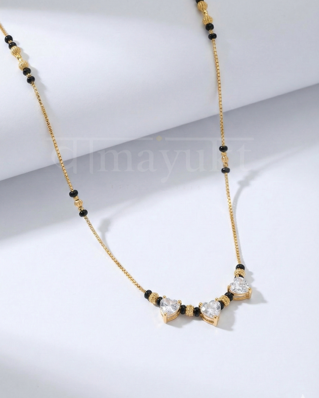 Ketaki modern 3 heart mangalsutra