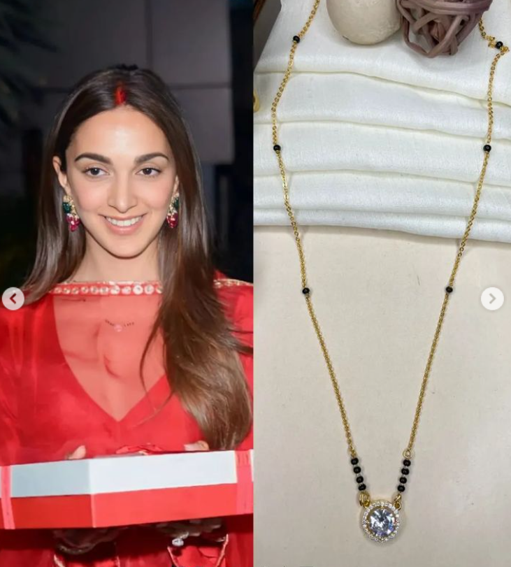 Kiara Advani Inspired modern Mangalsutra