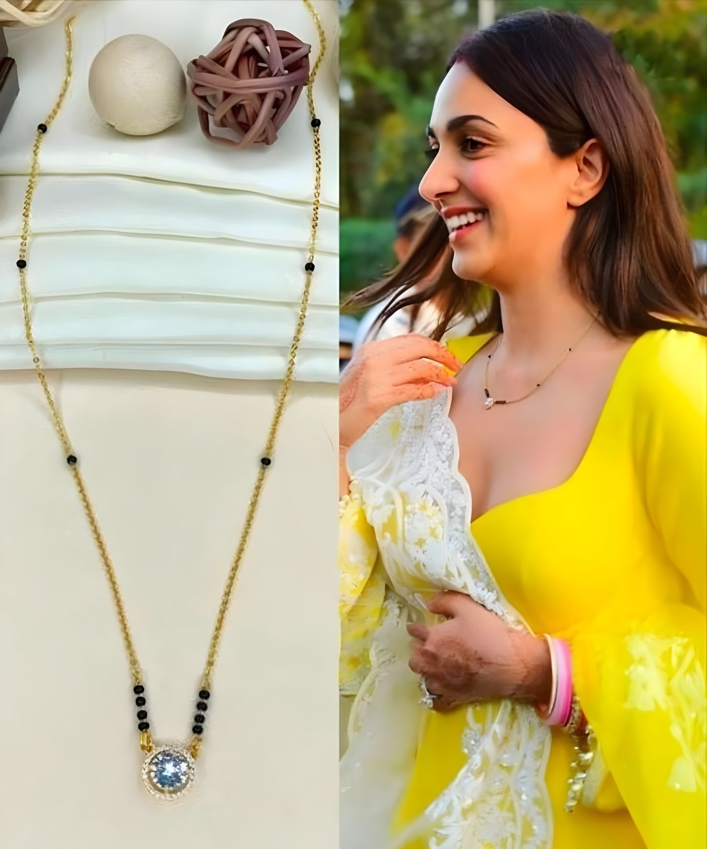 Kiara Advani Inspired modern Mangalsutra