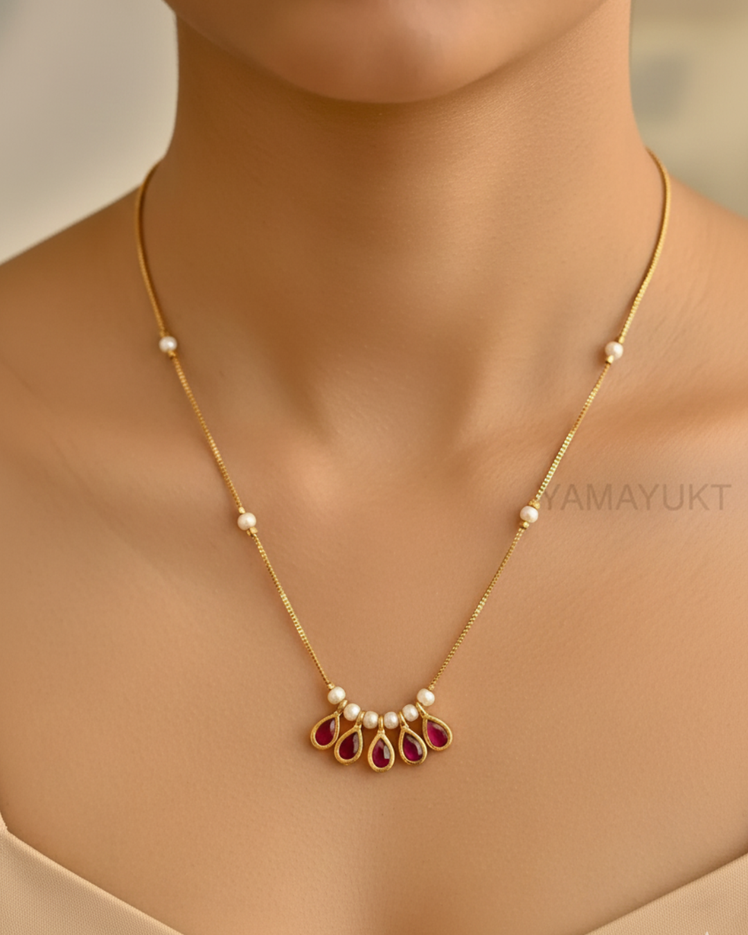 Ruby&pearl Dailywear necklace