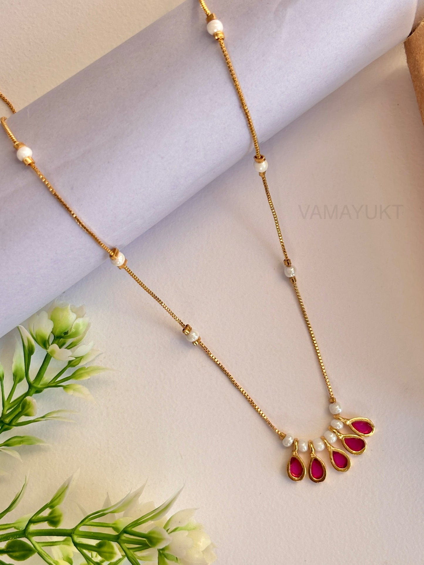 Ruby&pearl Dailywear necklace