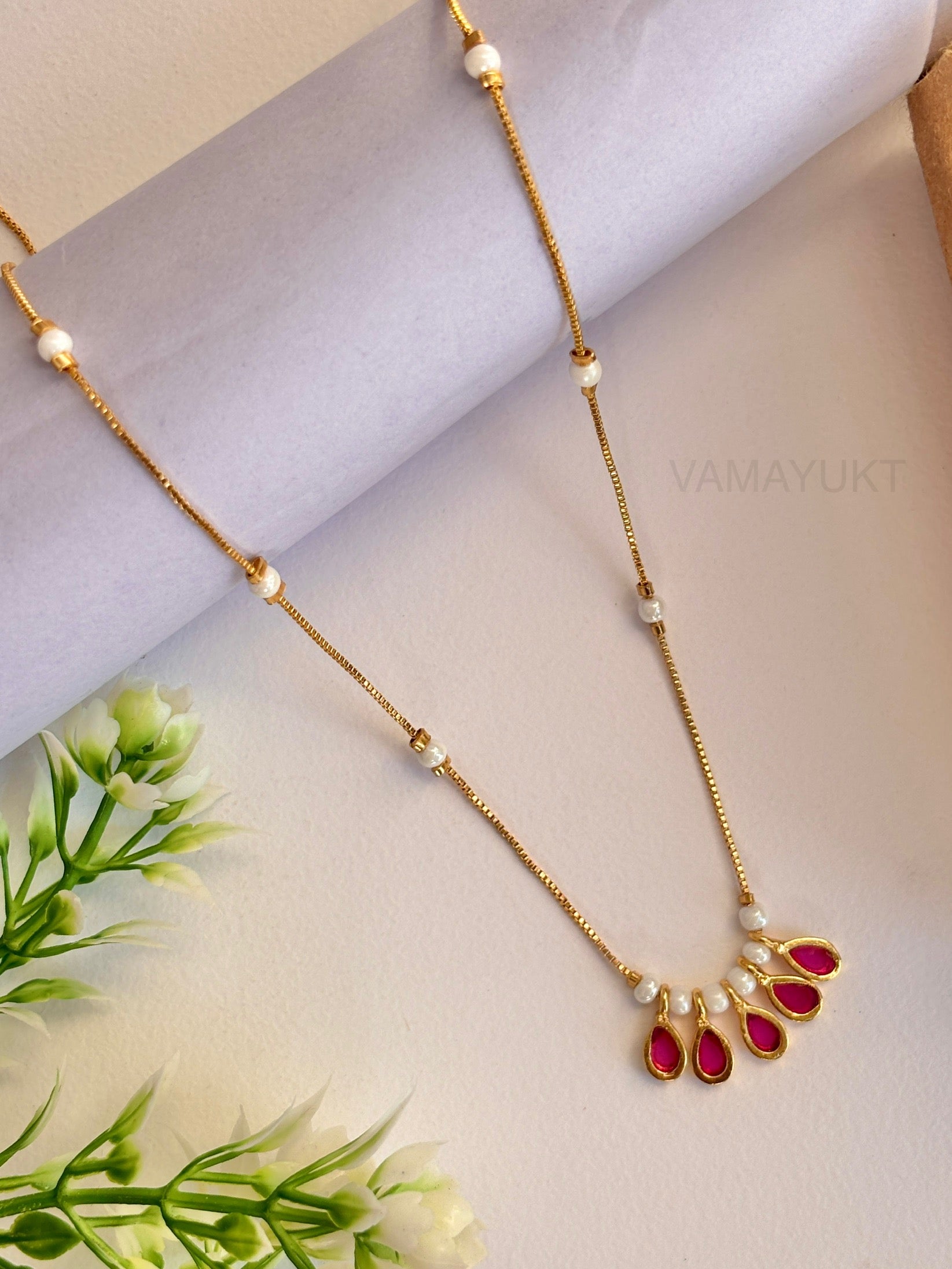 Ruby&pearl Dailywear necklace