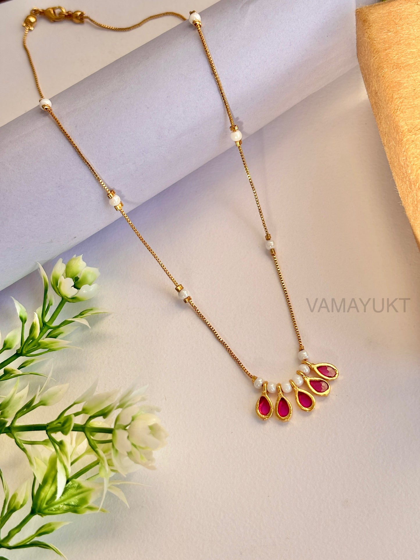 Ruby&pearl Dailywear necklace