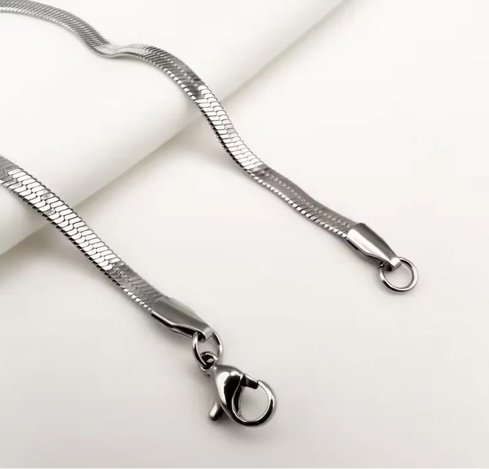 Liquid silver bracelate
