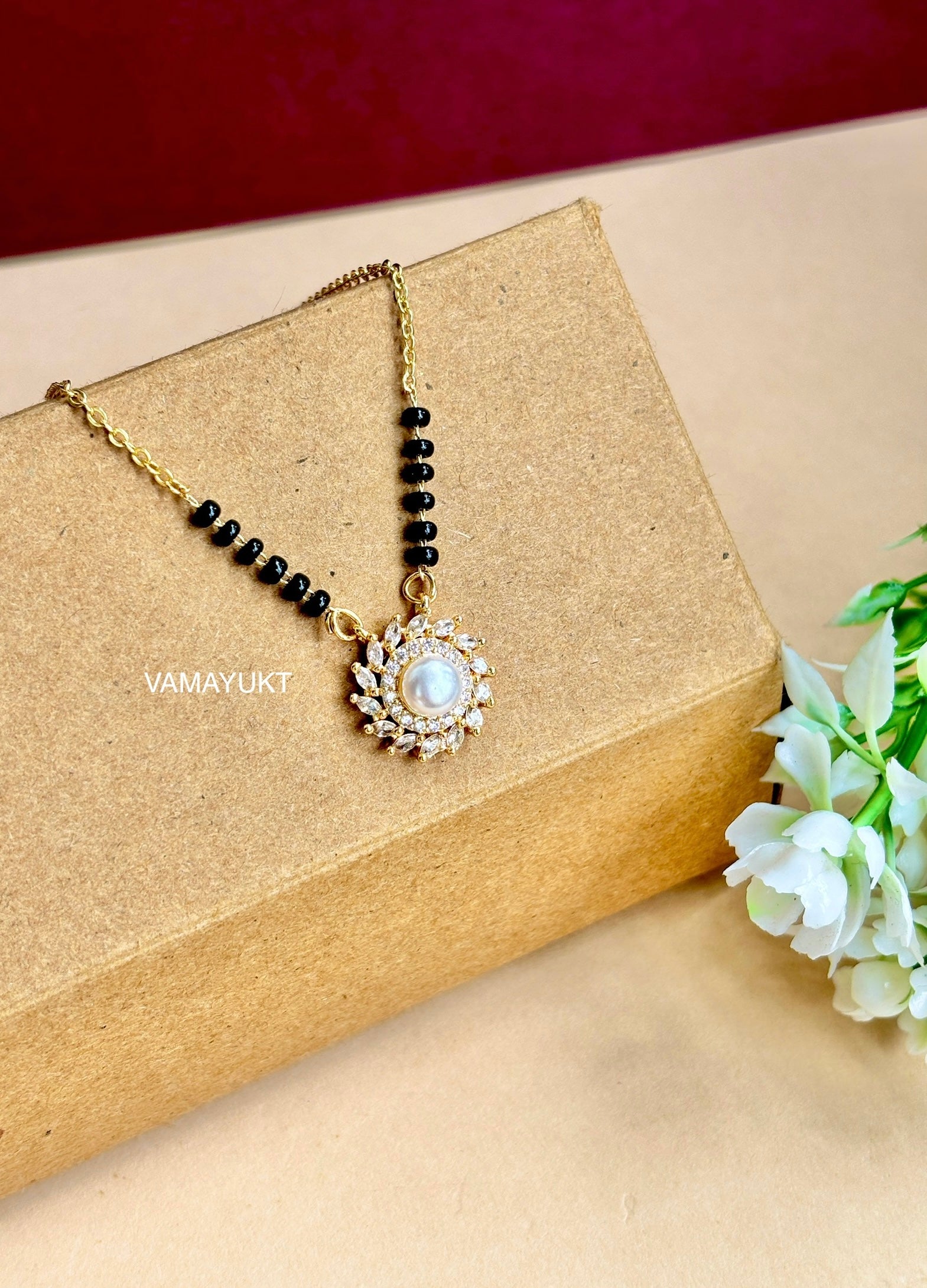 Mahi pearl modern mangalutra