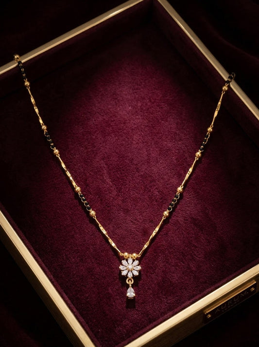 Elite V4 Premium Modern Flower Mangalsutra Chain