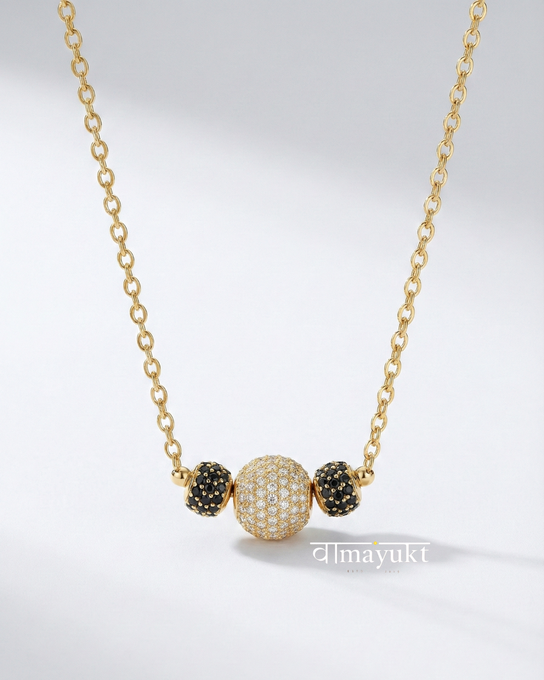 Midnight Halo 3ball Mangalsutra