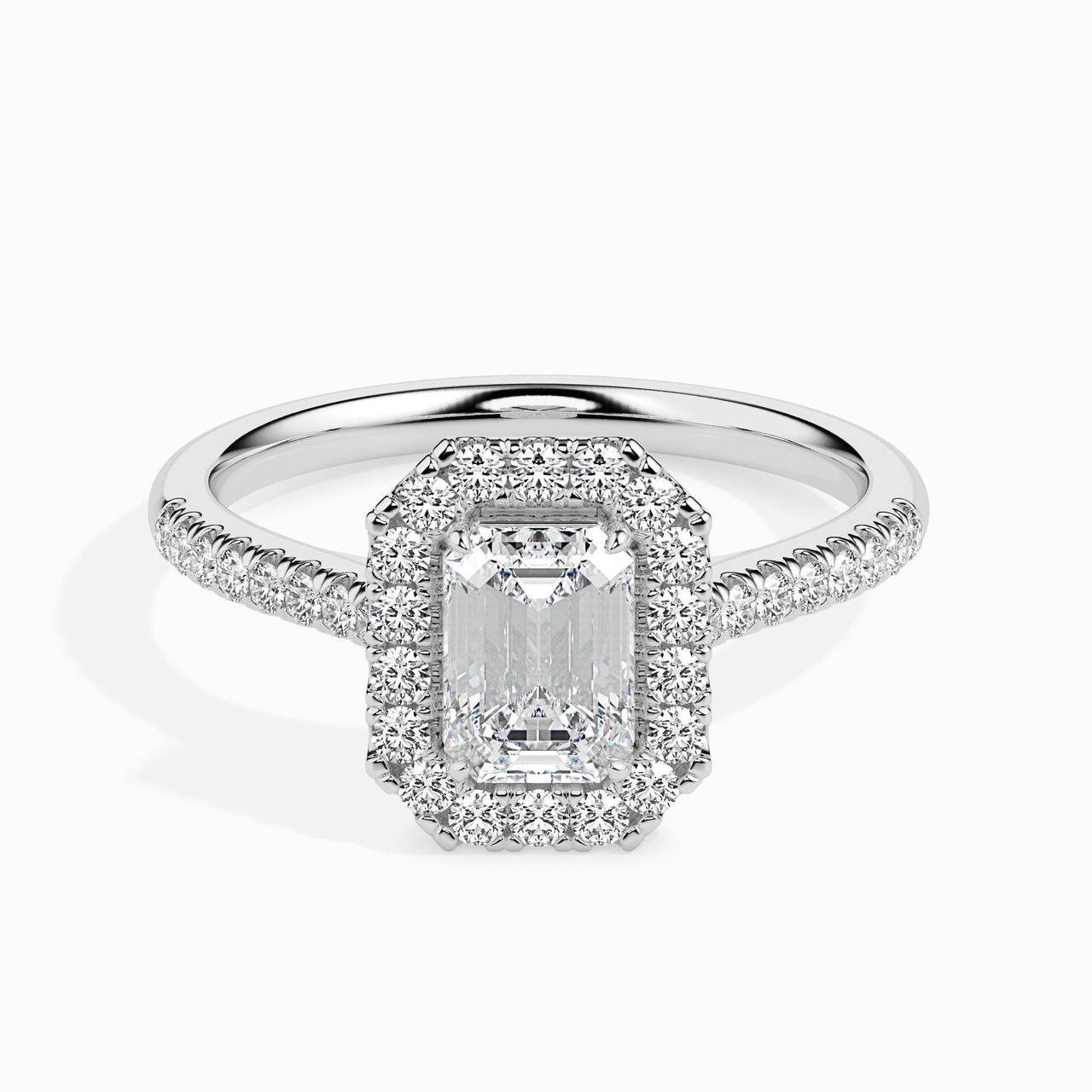 Moisannite Propose Ring Sterling Silver Abjustable