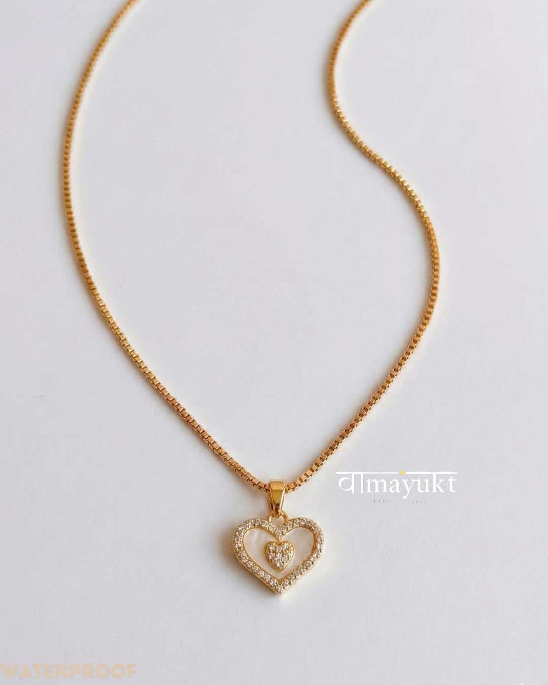 Mother of pearl heart necklace
