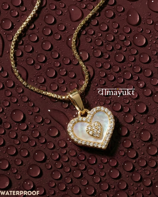 Mother of pearl heart necklace