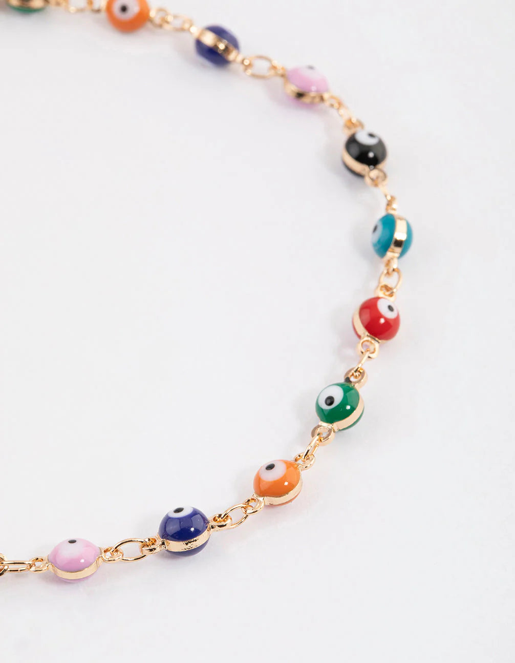 Multi evil eye chain bracelate