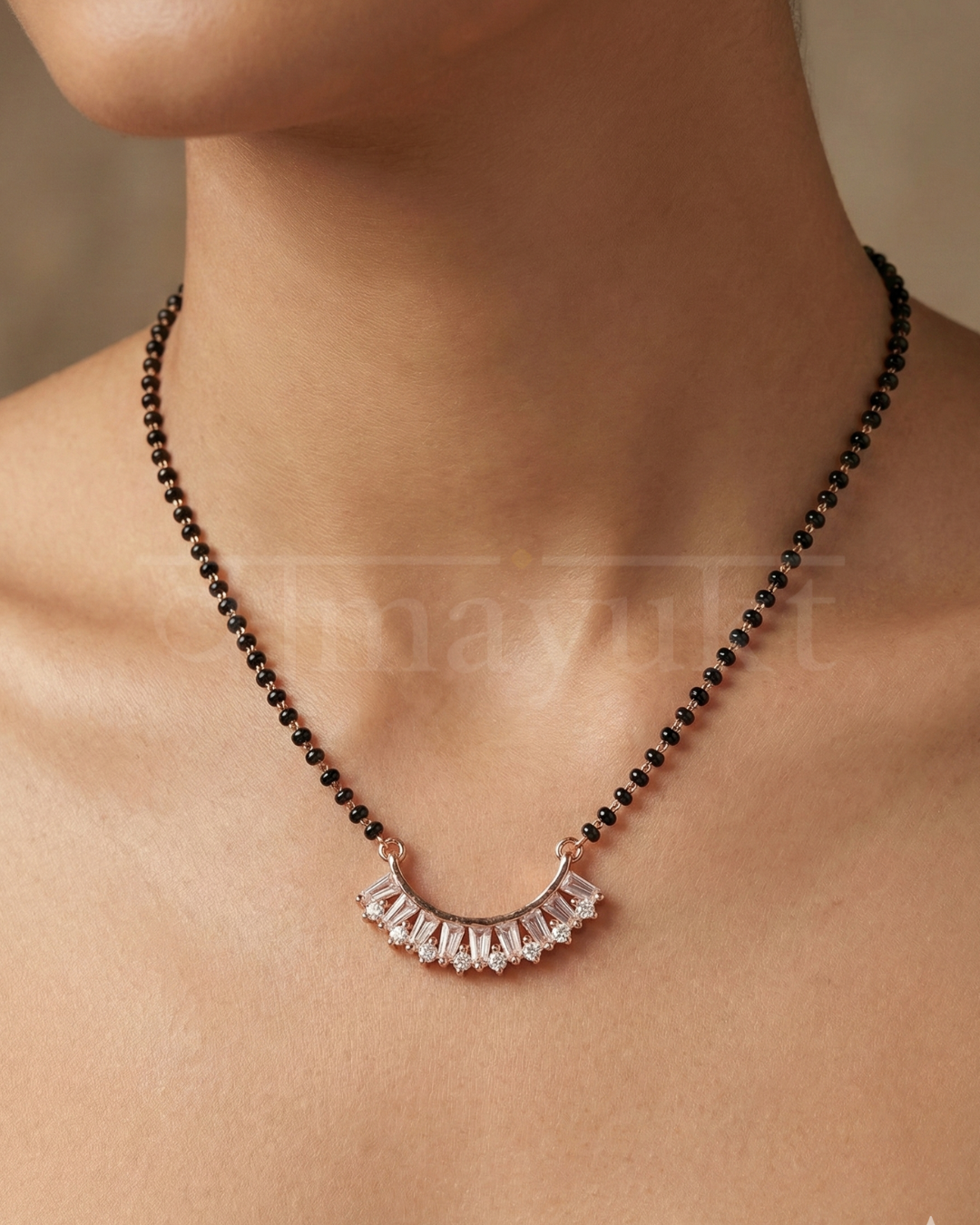 Myra gold plated mangalsutra