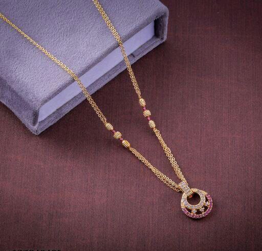 Kisu Mangalsutra With Pendant Minimal Pattern