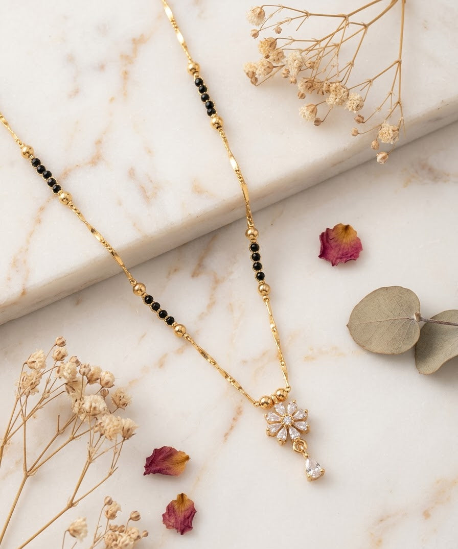 Elite V4 Premium Modern Flower Mangalsutra Chain