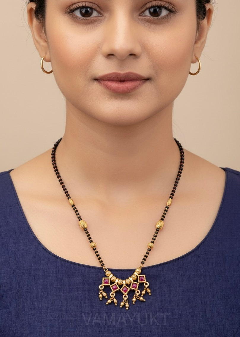 Saniya HighGold Hanging Mangalsutra