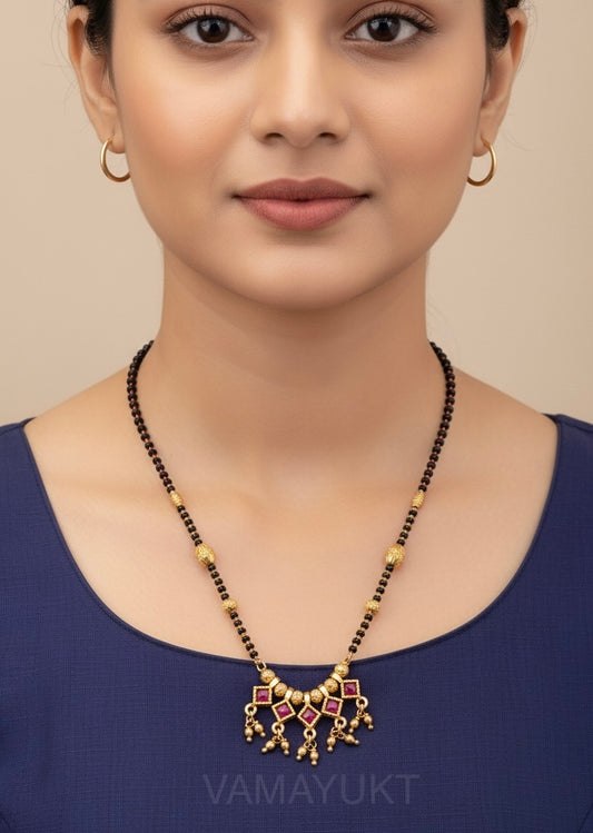Saniya HighGold Hanging Mangalsutra