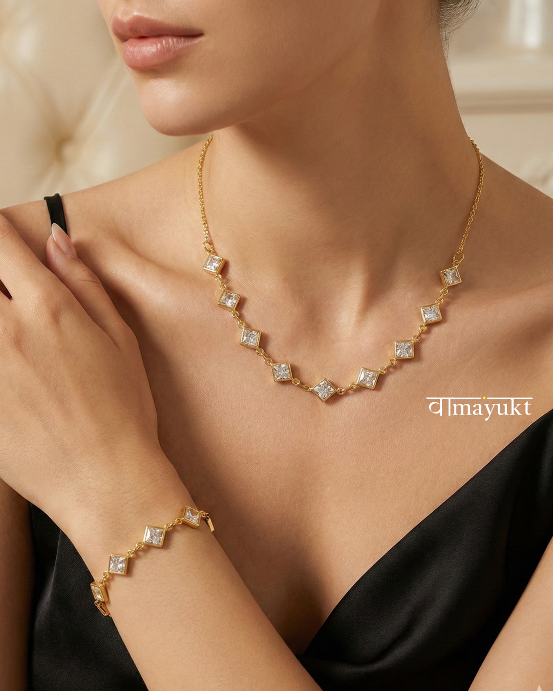 Combo Set of Iris A.D chain & Bracelate