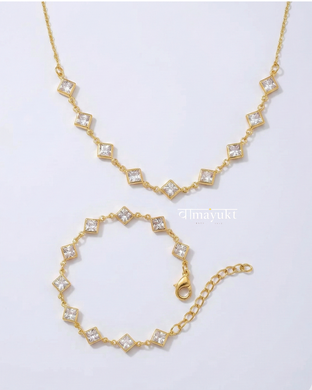 Combo Set of Iris A.D chain & Bracelate