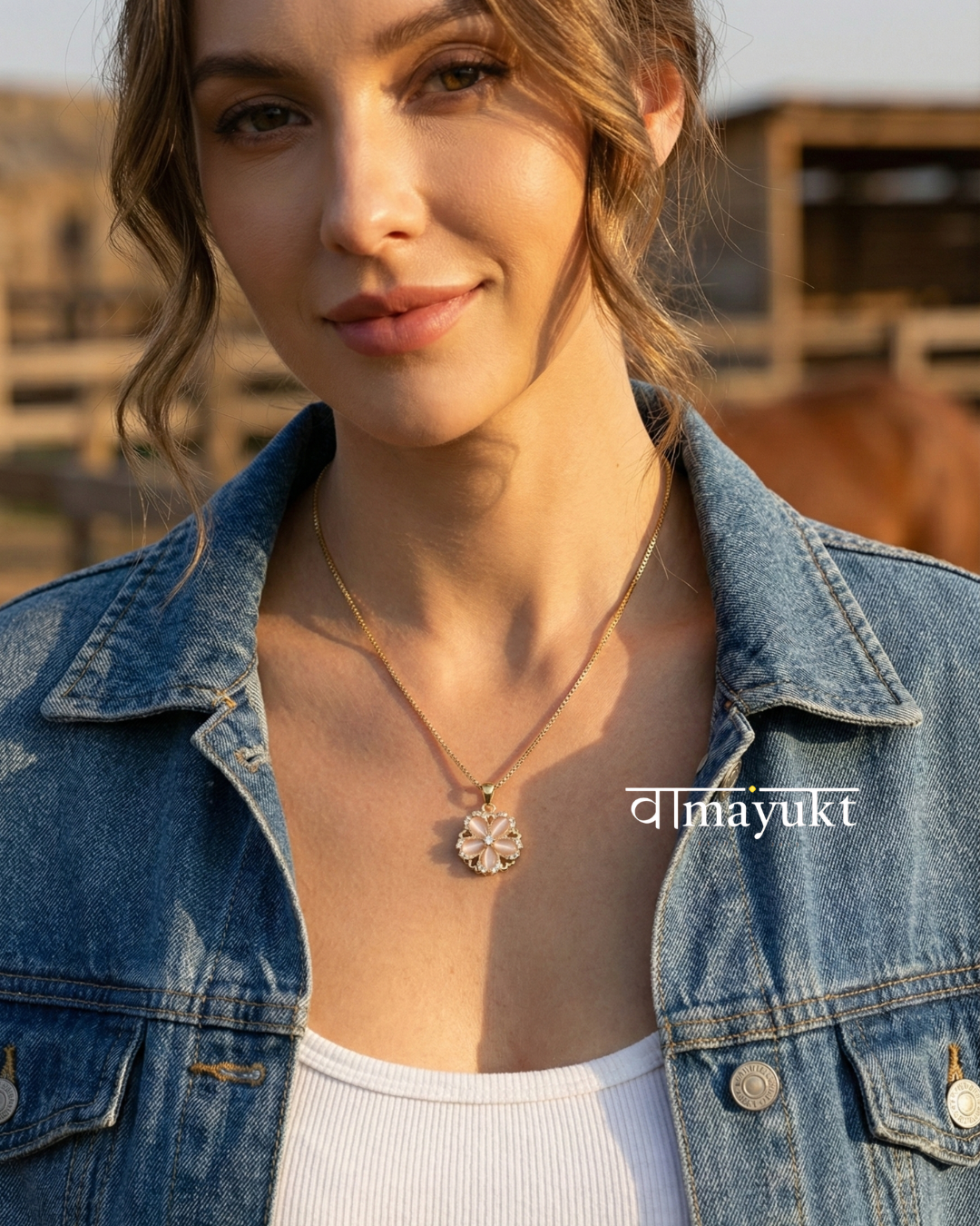 Radiant spinner necklace