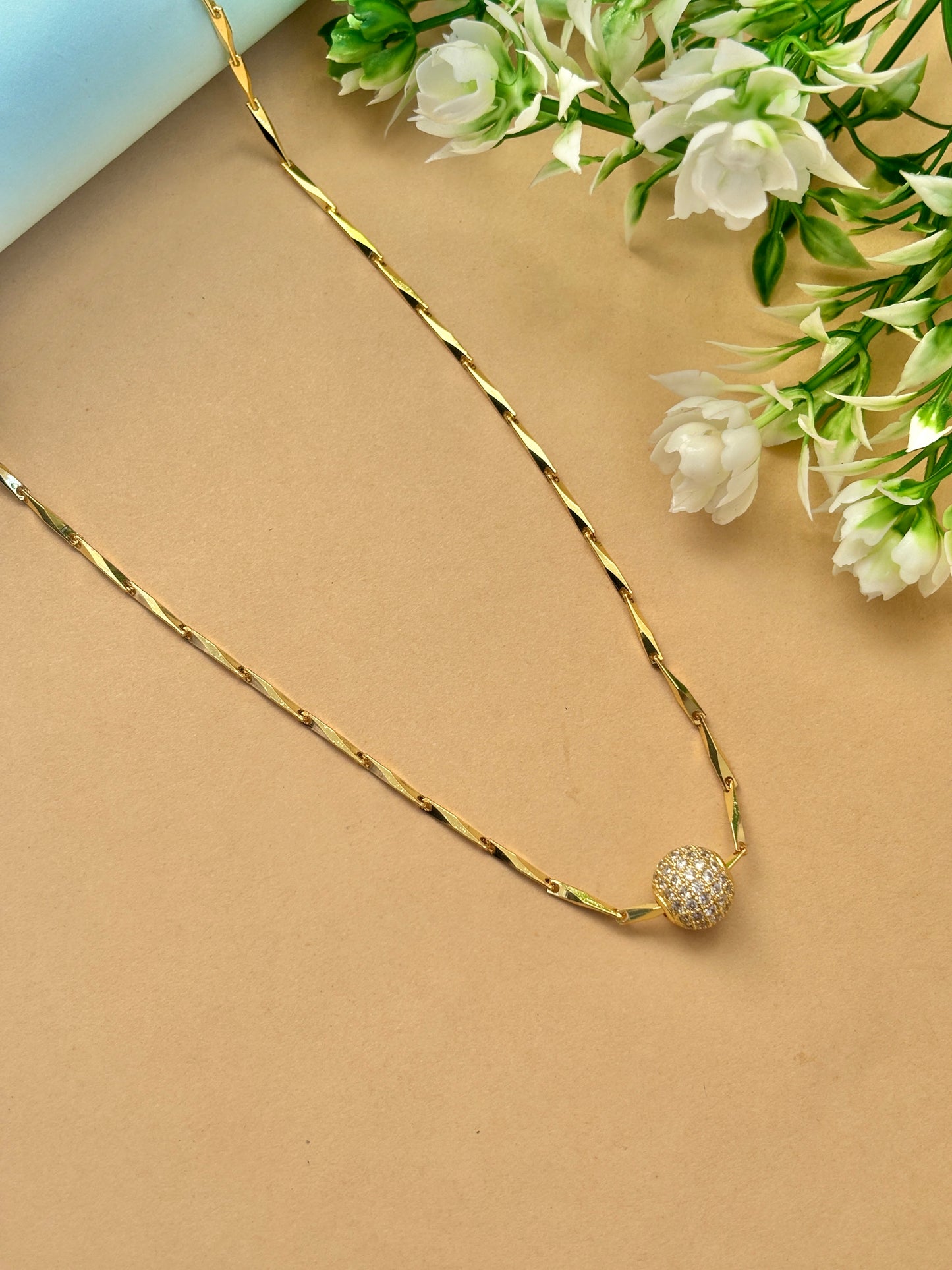 Ricechain A.D. Ball Necklace  Waterproof