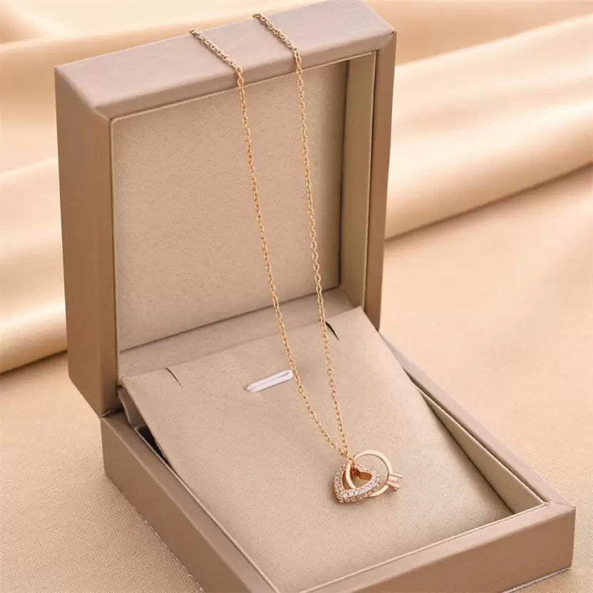 Ring In Heart Chain 18 Inch