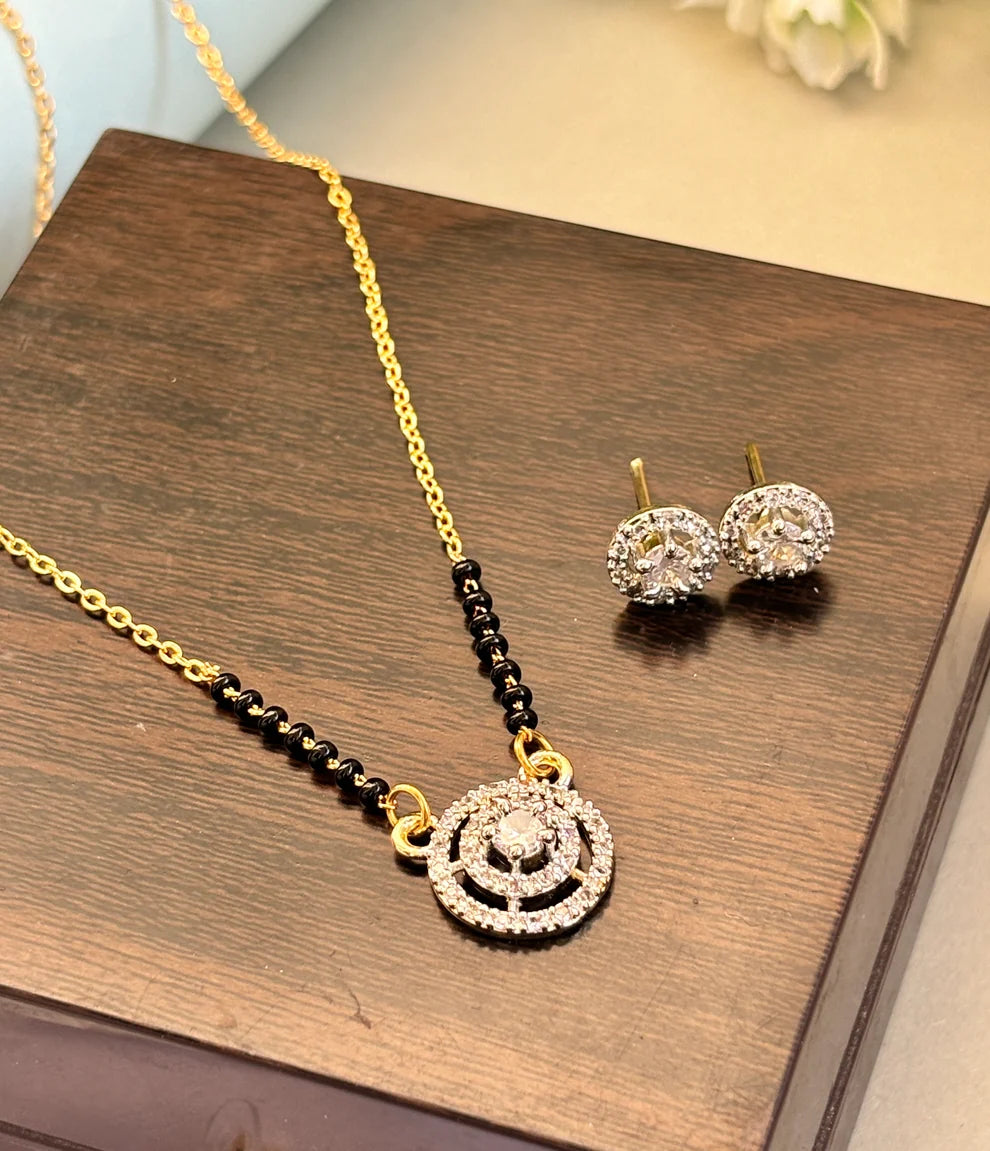 Vaidehi, Shreya Black Bead &amp; Shalo Modern Mangalsutra Combo