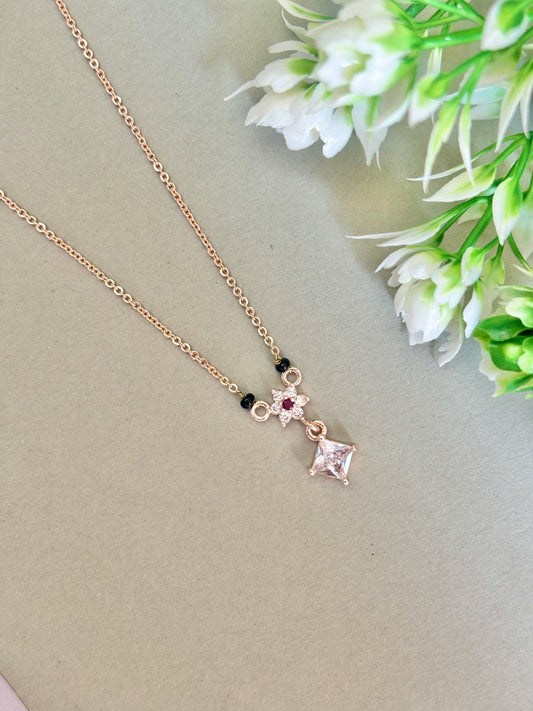 SQ1 minimal Rosegold  Mangalsutra